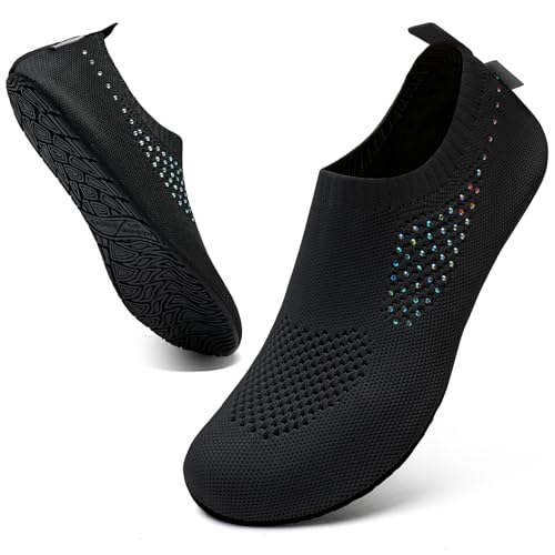 Image of WateLves Womens Barefoot Water Shoes Travel House Slippers for Indoor and Outdoor Aqua Socks for Beach Swim Surf Yoga Dancing Camping Must Haves