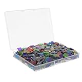 Durabilité artisanale : chaque carreau de verre est fabriqué à la main, ce qui garantit que chaque pièce de cette collection de carreaux de verre colorés se démarque dans votre collection d'accessoires de bricolage et d'outils de carrelage pour l'amélioration de la maison, les loisirs créatifs et les œuvres d'art en verre