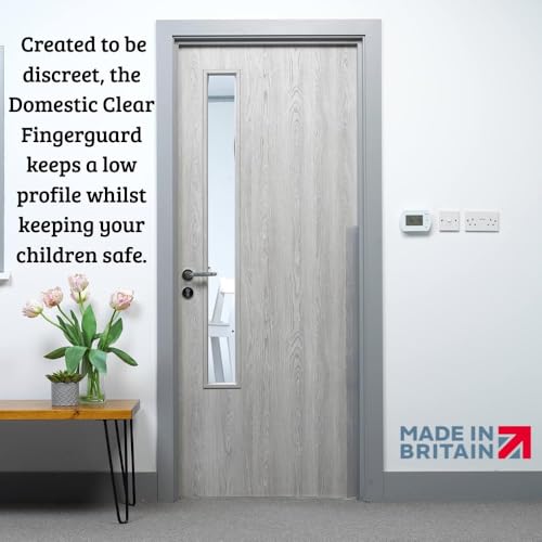 Image of Cardea Child Safety Door Finger Pinch Guard Hinge Protectors Pack - Clear (Single Pack)
