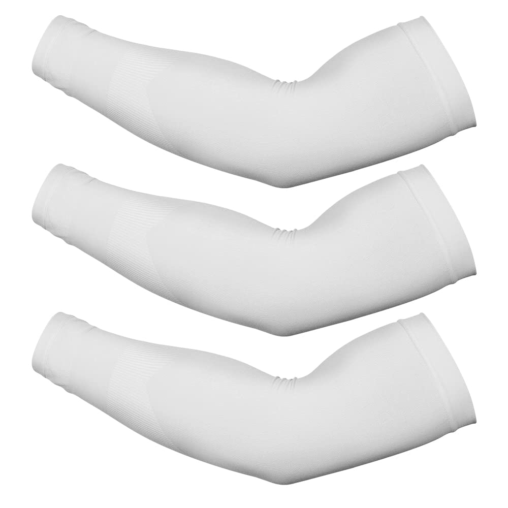 isnowood 3 Pairs Long Cooling Arm Sleeves UV Sun Protection For Men Woman Kids