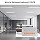 Amdelne LED Feuchtraumleuchte 120cm 36W, Kalteweiß 6000K Deckenleuchte Flach, 3950LM LED Leuchtstoffröhre, Wasserfest IP65 Feuchtraumlampe Werkstattlampe Kellerleuchte für Büro Lager Garage Keller