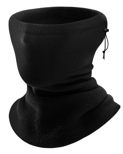 MRUN BONE Winter Fleece-Schlauchschal (Loop) – zusammenziehbar, winddicht wärmend, multifunktionaler Neckwarmer für Herren & Damen. Geeignet für Skifahren, Radfahren,...