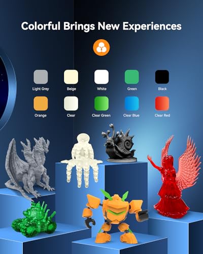 Image of SUNLU 3kg Water Washable 3D Printer Resin, Fast Curing Low Shrinkage, High Precision Photopolymer Resin for LCD /DLP /SLA Printers,395 to 405nm UV Resin, 3000g Dark Grey
