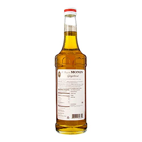 Monin - Gingerbread Syrup, Hint Of Nutmeg And Cinnamon, Natural Flavors, Great For Lattes, Mochas, Sodas, And Cocktails, Non-Gmo, Gluten-Free (750 Ml) #TOP1
