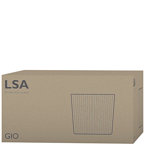 LSA International Gio Line Tumbler 310 ml Clear | Set of 4 | Dishwasher Safe | GI14