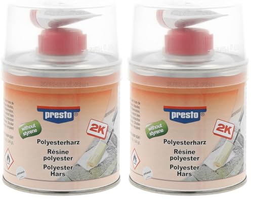 presto 443855 Résine polyester sans styrène 250 g (Lot de 2)
