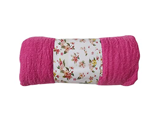 Image of Iba & Isba Women's Plain Crinkled Scarves, Stoles, Hijab (76 x 36 inch)