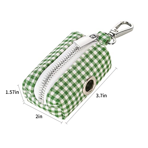 Image of Lionet Paws Cute Dog Poop Bag Holder with Dog Poop Bag for Leash, Cotton Dog Bag Dispenser, Matching Dog Collar