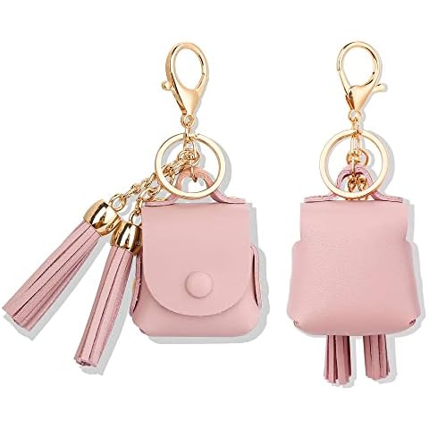 MODOS LOGICOS Charging Case Cover for Apple Air Pods, Genuine Leather Case with a Couple of Drooping Tassels for Apple AirPods 1/2 Charging Case - TaroPurple Cover
