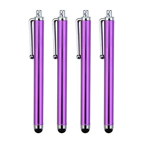 Pack of 4 KING OF FLASH Touchscreen Stylus Pens Cover