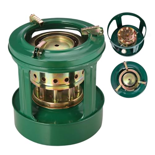 Hbbgdiy Kerosene Stove 1L Capacity Handy 8 Wicks Camping Stove Outdoor Picnic Iron Small Kerosene Heater for Cooking, Small Heater, Mini