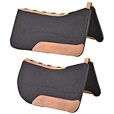 Total Saddle Fit Perfect Saddle Pad - Western Pad (Black, Large 32' Square)