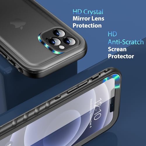 SPORTLINK for iPhone 12 Pro Max Waterproof Case, Black - image 5