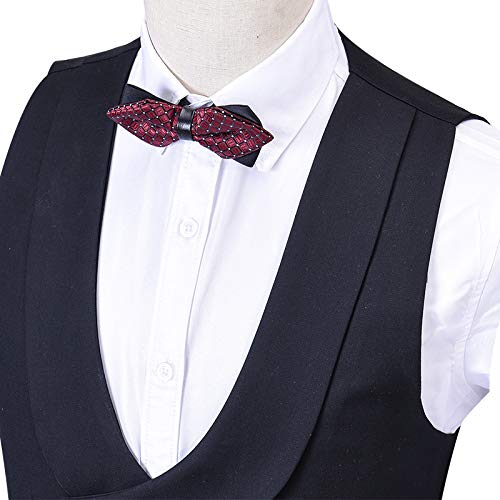 Mens Suit Vest Double Breasted Waistcoat Groom Wedding Party Suit Vest3