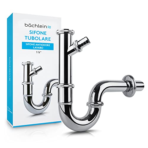 Bächlein sifone universale per lavabo (extra lungo 200mm - sifone tubolare