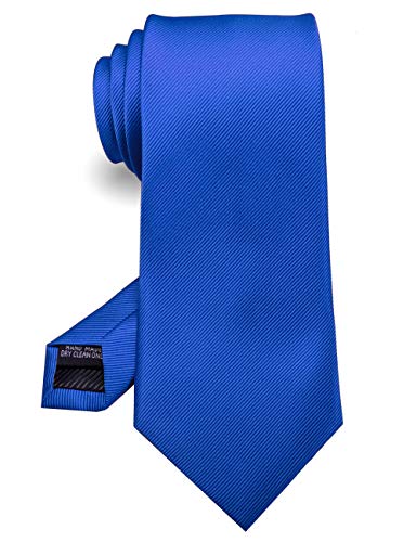JEMYGINS Bleu Cravate Cousue Main pour Homme - Travail, Fête(7),Bleu,M