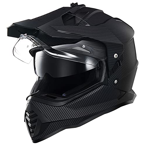 ILM Dual Sport Adventure Motorcycle Helmet Pinlock