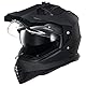 ILM Dual Sport Adventure Motocross Motorradhelm mit Pinlock kompatiblem Sonnenvisier ATV Dirt Bike Off Road Casco ECE Modell-WS902,Carbon, L