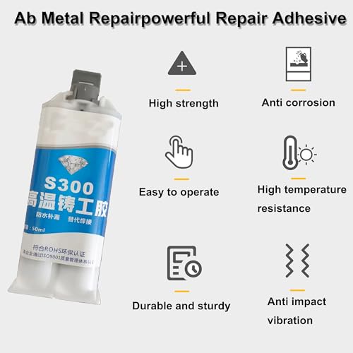 Image of Metal Glue,Part Epoxy ab Glue Heary Duty Weld ，The Strongest Glue All Purpose Repair for Metal Plastic Steel Ceramics Fiberglass., GHUS-HJJ005-RODU