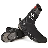 GEWAGE Cycling Shoe Covers -Warm Bike Shoe Covers - Windproof Mountain Road Cycling Overshoes - Cycling Shoe Cover for Men Women (Large) Black