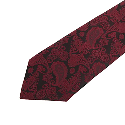 Set de corbatas para hombre con pañuelo y gemelos miniatura 4