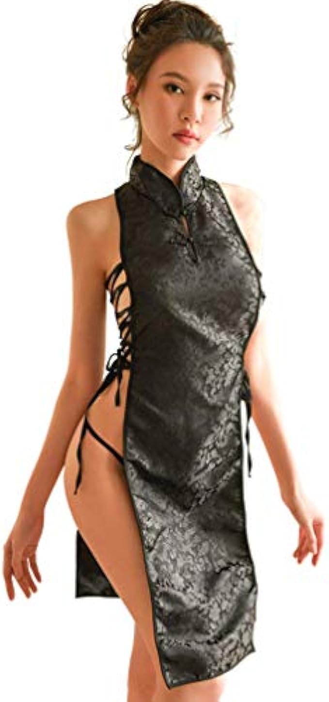 女性性感中國旗袍洋裝動漫角色扮演內衣 高衩傳統 Qipao S