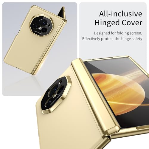 Coque Honor Magic V3 anti-rayure avec verre écran et charnière or
