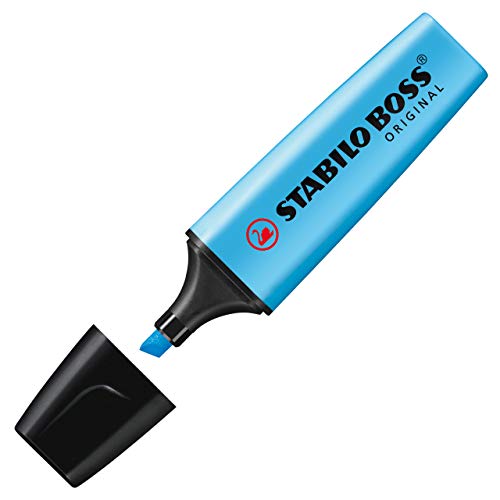 Image of STABILO BOSS ORIGINAL - Highlighter Pen - Pack of 2 - Yellow /Blue