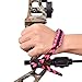 ELONG OUTDOOR Archery Bow Wrist Sling Paracord Braided- Survival Hunting Shooting - Durable Leather-Camo Color