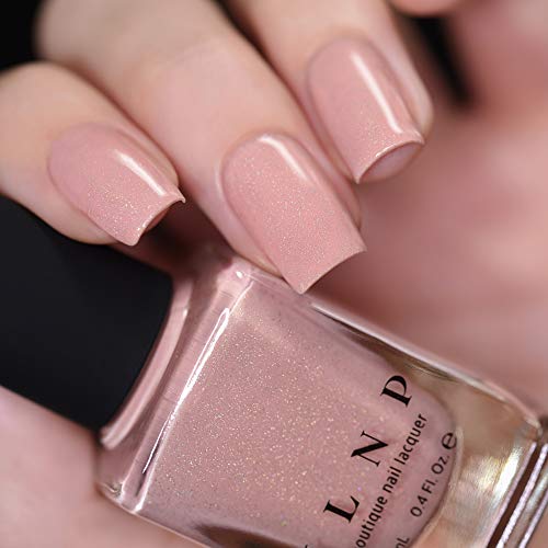 Image of ILNP CEO - Dusty Pink Neutral Nude Nail Polish, Subtle Holographic, Chip Resistant, 7-Free, Non-Toxic, Vegan, Cruelty Free, 12ml