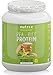 PEA PROTEIN - RICE PROTEIN Vanilla Biscuit 1kg - protéine multi-composant végétalienne - shake sans lactose, lait et caséine - convient aux intolérants au soja