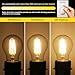 Gozelux A15 LED Bulbs - Vintage Edison Bulbs, Dimmable, Clear Glass, E26 Medium Base, 6W (60W Equivalent), 2700K Warm White, 700LM, for Ceiling Fans, Appliances, Refrigerator Lights - 6 Pack