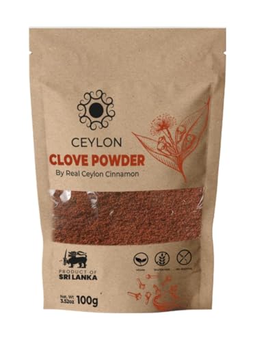 Organic Clove Powder (3.52oz/100g)– Ground Cloves from Sri Lanka – Premium Ceylon Quality – USDA Certified, Non-GMO, Kosher