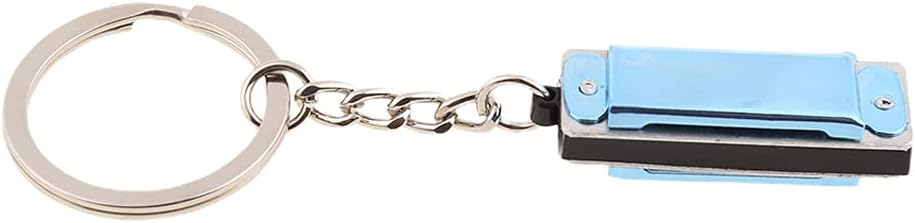 Colorful Harmonica Keychain Harmonica 8 Tone 4 Holes for Chain for 3.6 X1.2 X 0.8Cm for Kids Toy image 2