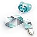 Liname Neutral Pacifier Clip with Teething Toy - 4 Pack Pacifier Clips for Boys & Girls - Binky Holder Soothie Paci Clip Binkie Clip - Unisex Pacifer Clip Baby Pacifier Clip and Pacifier Holder (Mint)