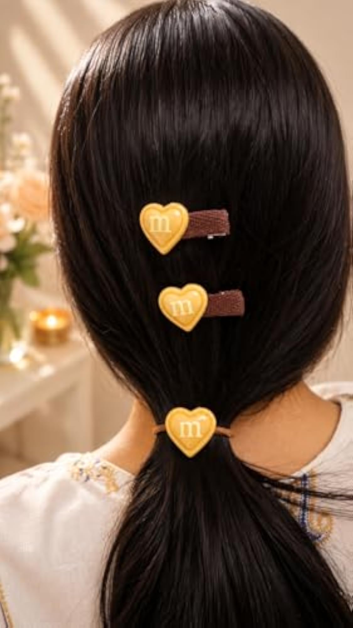 8pc Heart & Flower Hair Accessories Set for Girls, Gift Box