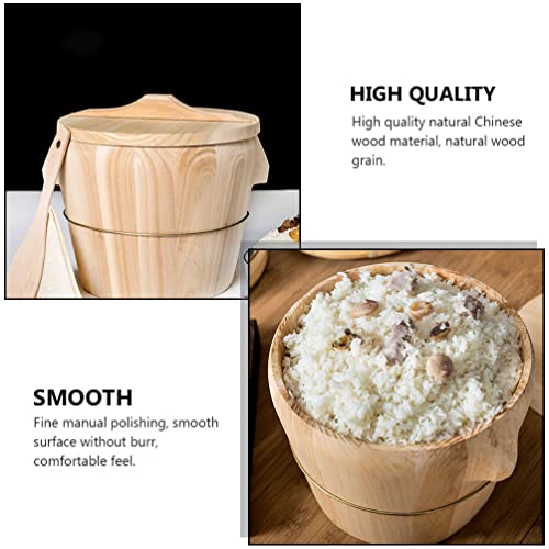 Seau à riz en bois artisanal pour une cuisson vapeur de qualité