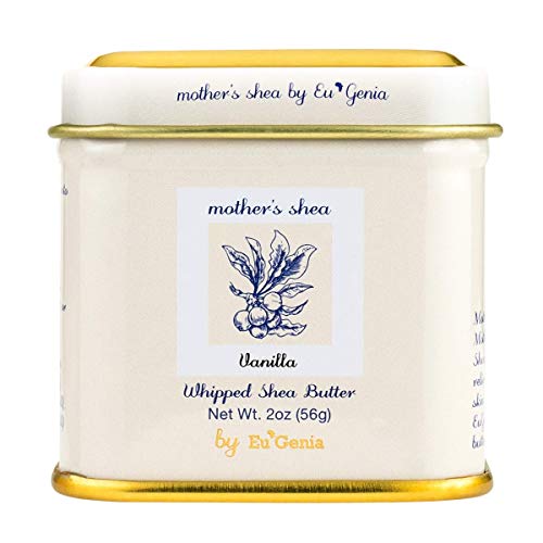Mother's Shea by Eu'Genia Shea Butter (Vanilla, 2 Oz Tins - Set of 3) 100% Pure Raw Unrefined African Shea - Organic, Sustainably-Sourced Ingredients - Natural Skin & Hair Care