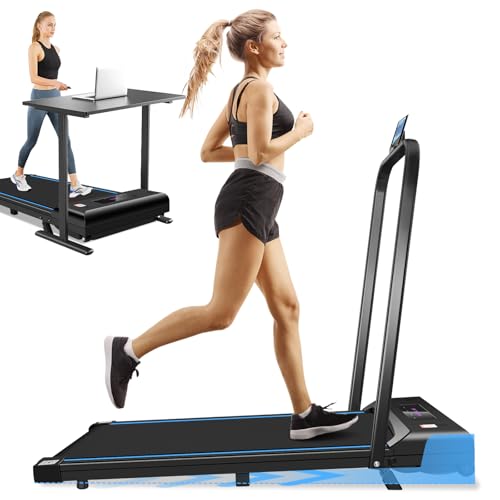 KUFOCE Cinta de Correr Eléctrica con Inclinación, 3.0HP Cinta de Andar portabilidad para el Hogar Debajo del Escritorio, Pantalla LED, 1-6 km/h, para el Hogar/Oficina, sin Necesidad de Instala