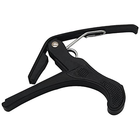 Guitar Capo for Acoustic and Electric Guitar Quick Change for Folk Acoustic Banjo Trigger Capo Key Clamp Black Color by Elrido Cover
