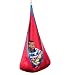 Red Hugglepod Deluxe Hanging Cocoon Chair Hammock Nest with Removable Cushion Cotton Canvas Fabric Machine Washable 175 LBS Max Weight