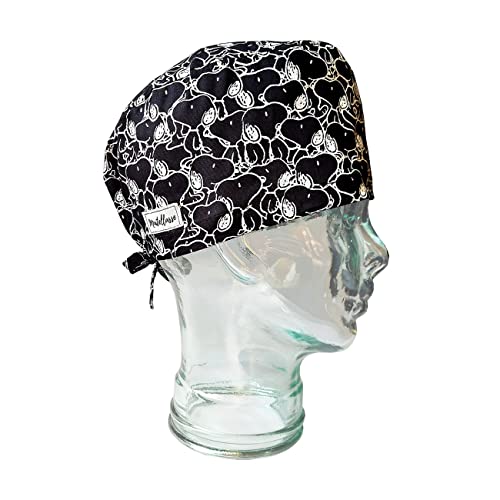 Touca Gorro Unissex - Snoopy Charlie Brown Peanuts (SNOOPY BRANCO FUNDO PRETO)