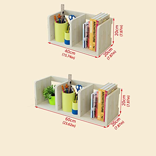 Estantería pequeña de escritorio pequeña S2 moderna minimalista para libros 4