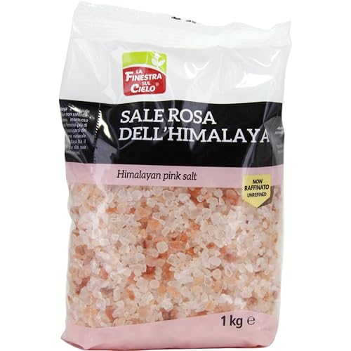 La Finestra Sul Cielo Sale Rosa Himalaya Grosso - Sale Rosa Himalaya Naturale - Autentico Sale Rosa Ricco di Minerali - 1000 g