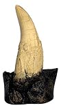 T-Rex - Tyrannosaurus Rex - Dinosaur Tooth Fossil Replica On Base - 7.5' high - No Stand Needed!