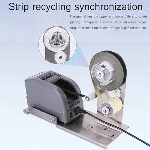 Dispenser automatico di nastro, con staffa di spogliatura antiscivolo, erogazione e taglio simultanei, larghezza del nastro, lunghezza massima di taglio, per accelerare l'avvolgimento