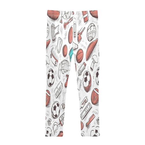 Toddler Girls Leggings Printed Yoga Pants Leggings Football Baseball for Kids2