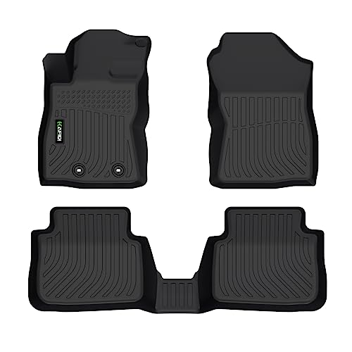 Image of HAFIDI Floor Mats Fit for 2024 2025 2026 Subaru Crosstrek & Subaru Impreza (Not Hybrid Models) All Weather Protection TPE Anti-Slip Floor Liners, Fits 1st & 2nd Row Custom Accessories, Black