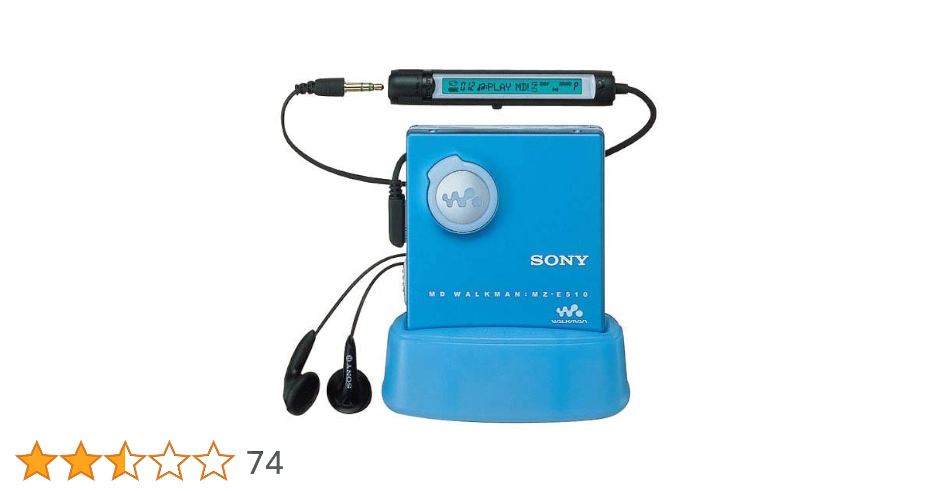 ソニー MZ-E510★MDWalkman★ポータブルMDプレーヤー SONY MZ-E510 L MDウォークマン (ブルー) : kagayaki-shops3