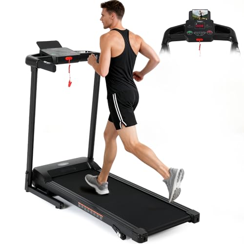 Tapis de Course Pliable Inclinable Electrique, Tapis de Marche Inclinable Motorise 550W, Vitesse Réglable, Écran LED, 12Programmes, Tapis de Marche Pliable, Tapis Course Fitness Cardio Maison